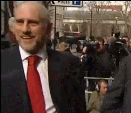Nigel Shepherd outside the Old Bailey, speaking to press.